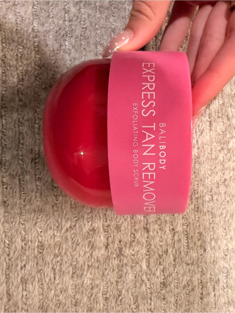 Express Tan Remover Exfoliating Body Scrub - Pink